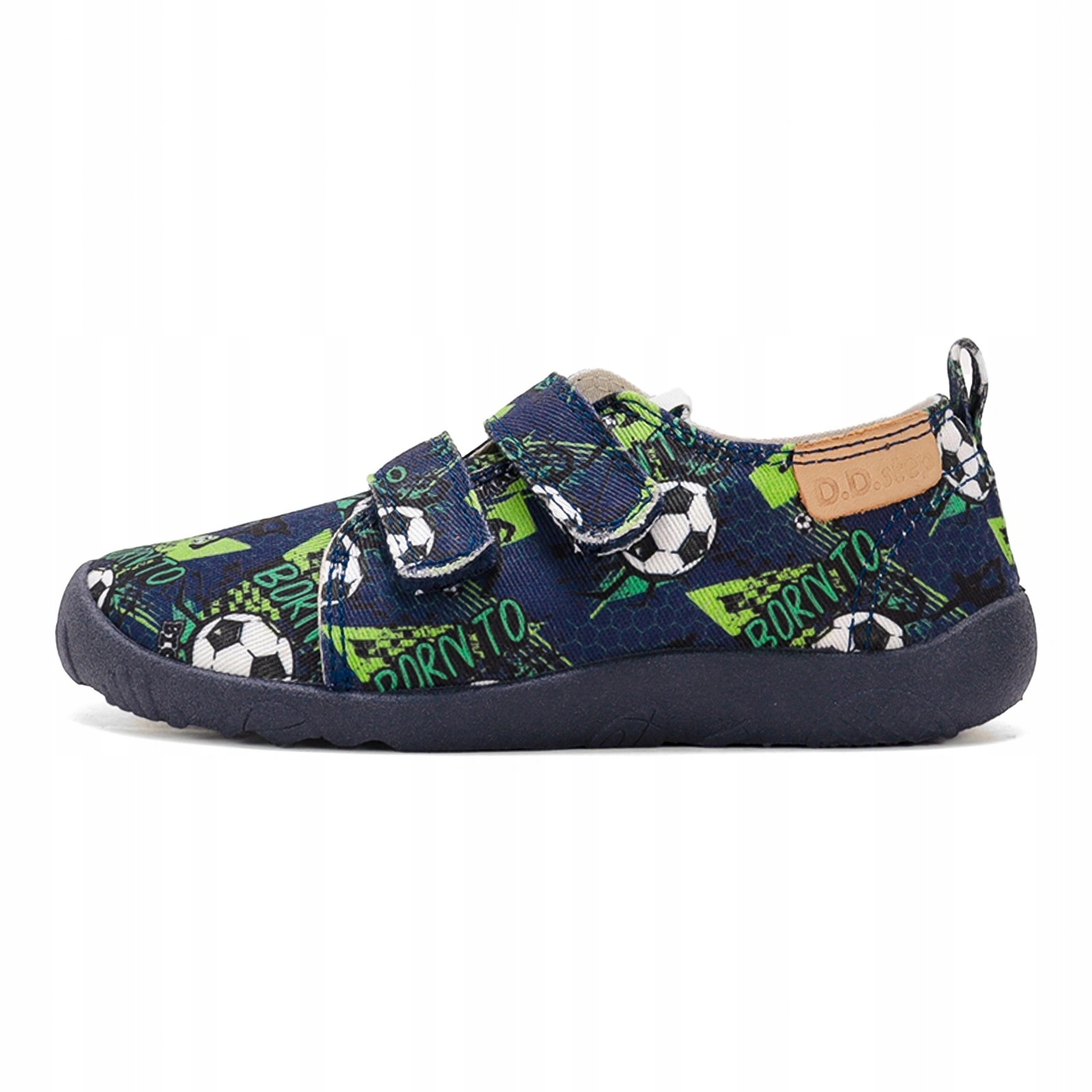 Buty barefoot lekkie chłopięce na rzepy D.D.step Canvas C086 Royal Blue 31