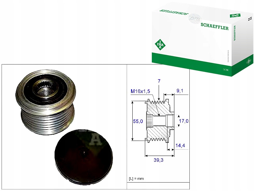 SPRZĘGŁO ALTERNATORA INA 373213A010 CR5319 F238206