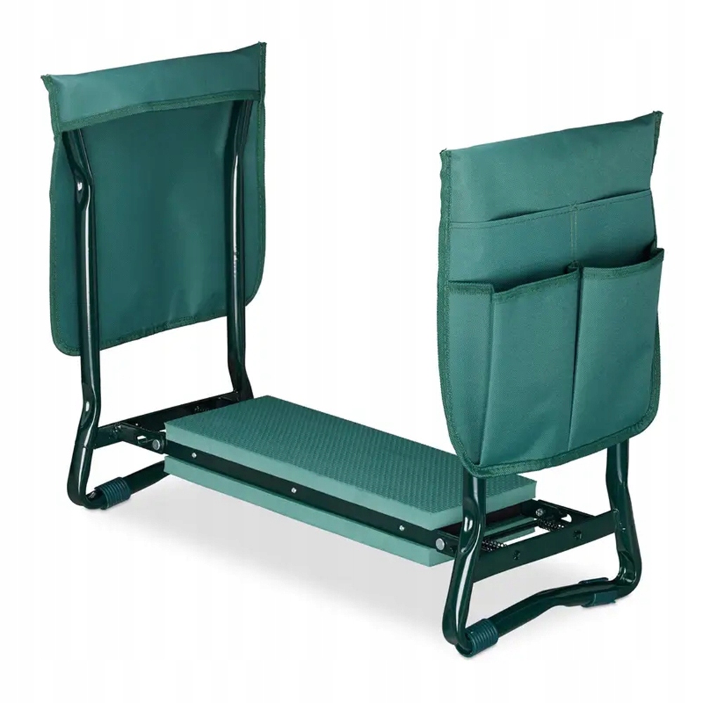 Zahradní stolička Klekátko Křeslo do zahrady Skládací Silné 2v1 Organizér