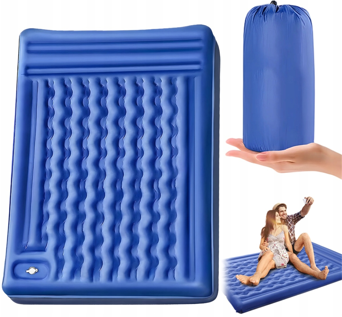 Matrace Nafukovací Postel Dvoulůžková Kempingová Treková Podložka 195*132*12 CM