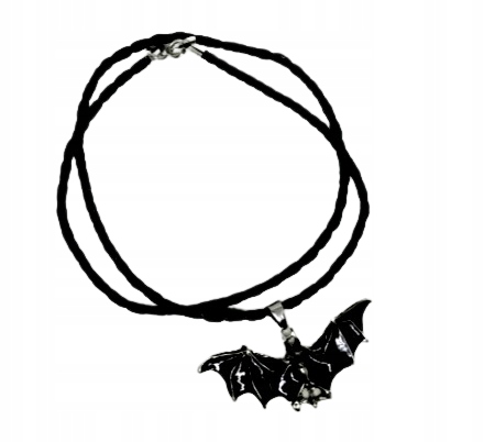 WISIOREK TALIZMAN NIETOPERZ RZEMYK NASZYJNKI 2YK