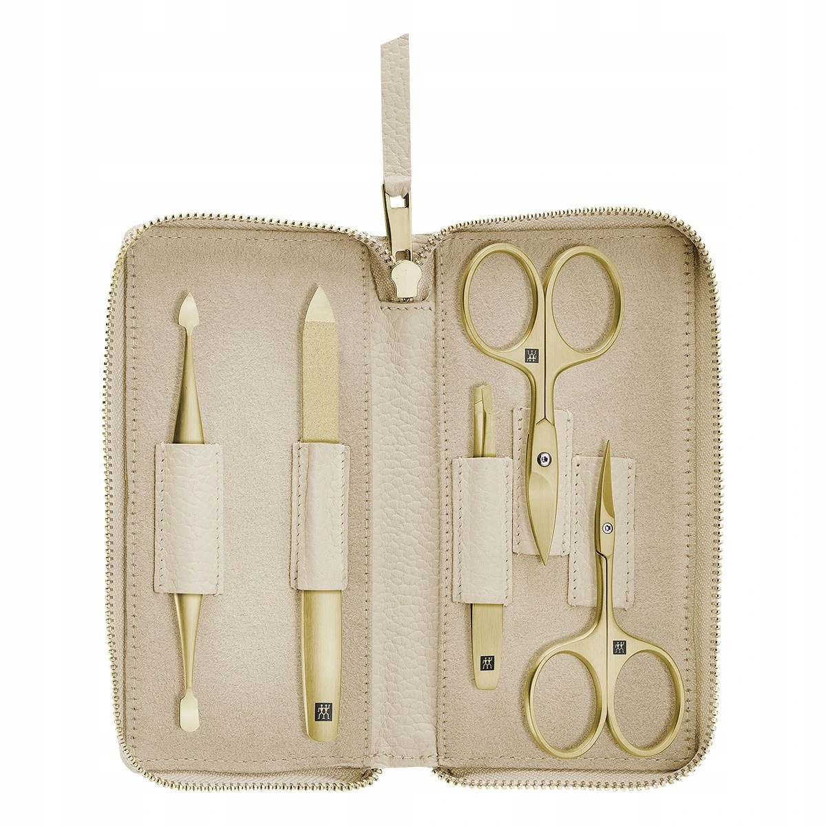 Zwilling Bt Premium Gold Kožená dámská manikúra č.97749 béžová