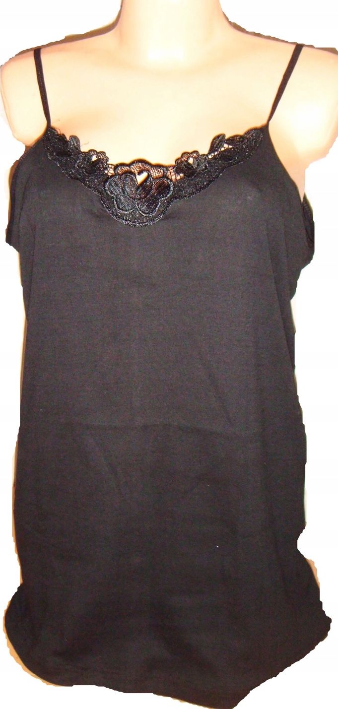 

Podkoszulek dams t-shirt szt.2 czarn koronka r.5XL