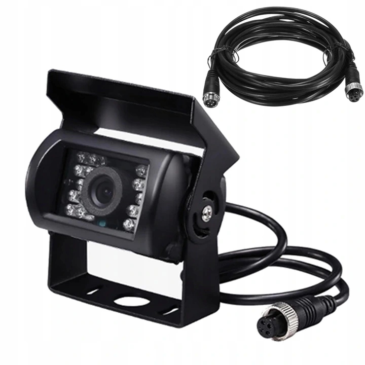 

Kamera Cofania 4 Pin 18 Diod Ir Bus 10m 12V/24V