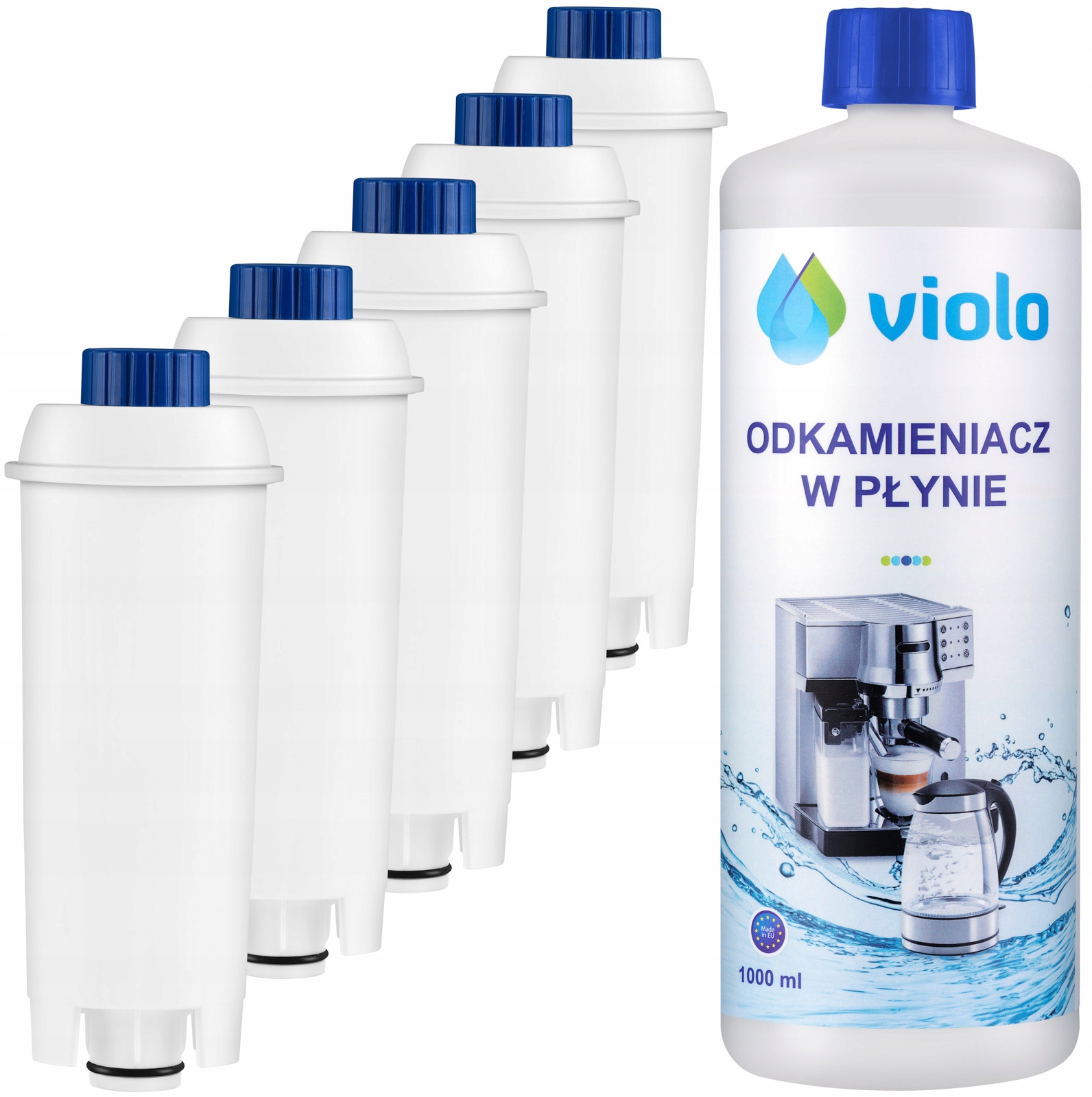 

5x Filtr do Delonghi Dinamica Odkamieniacz 1000 ml