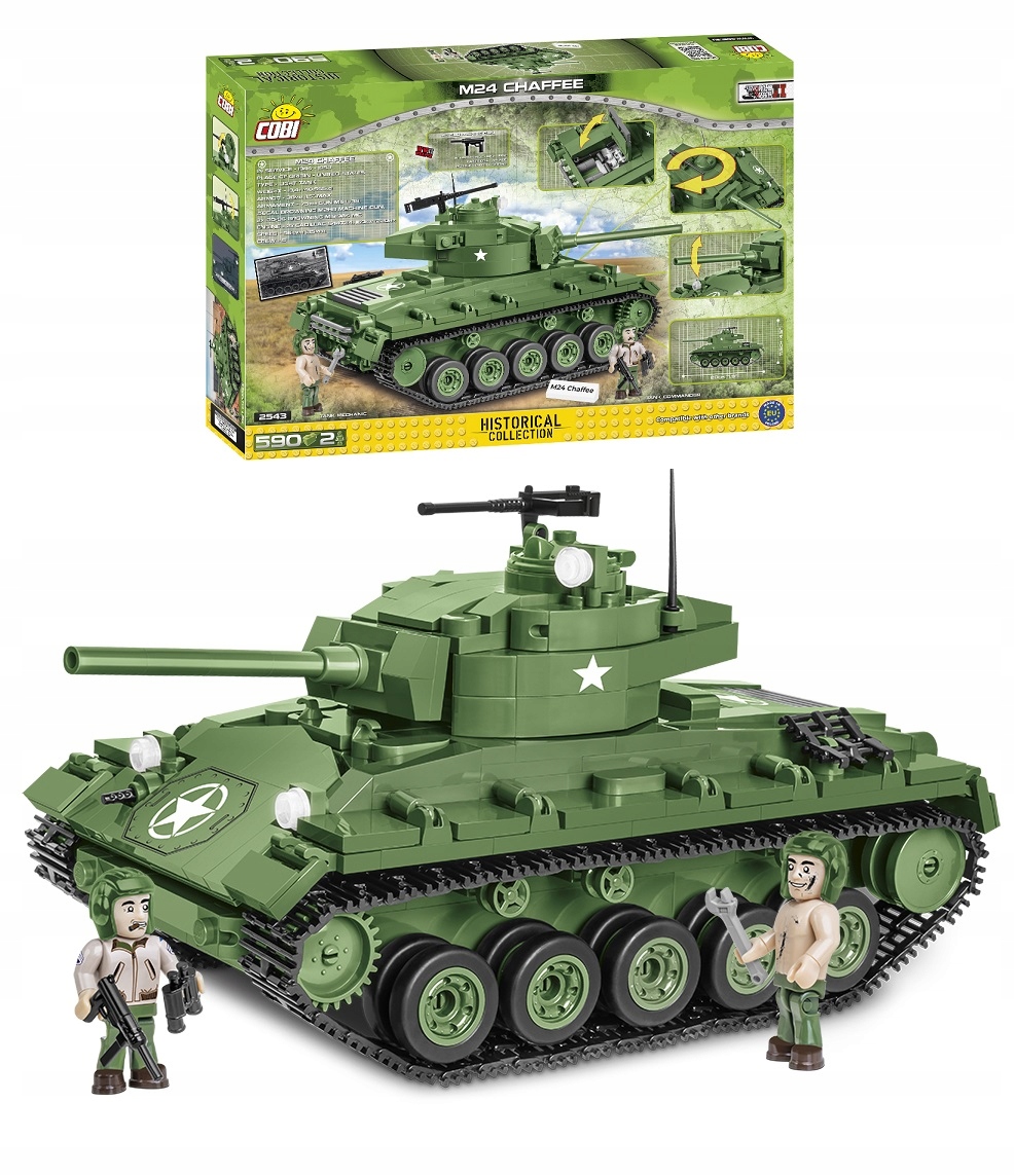 Klocki Cobi 2543 M24 Chaffee amerykański czołg