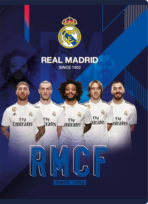 REAL MADRYT Zeszyt A5 32 kartki w kratkę