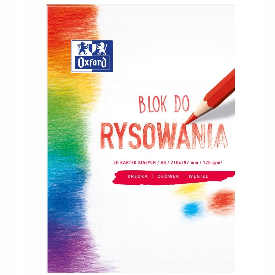 BLOK DO RYSOWANIA OXFORD A4 120g/m2 20K