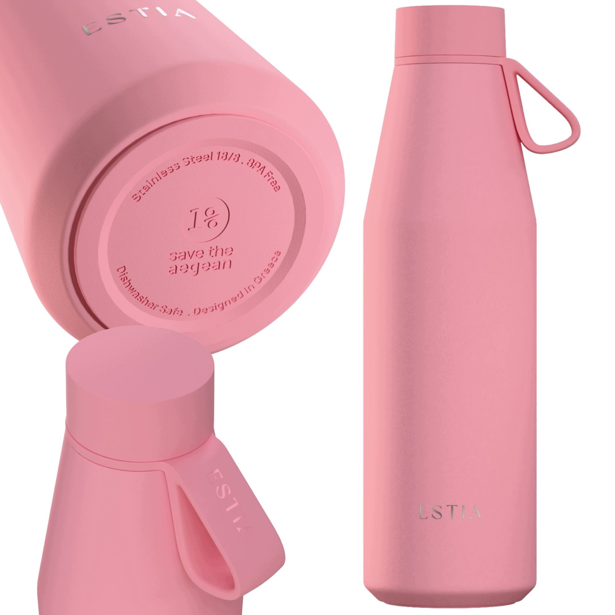 Termoláhev 500 ml růžová na nápoje a kávu Láhev Na Pití vzduchotěsná Termoska 12-24h