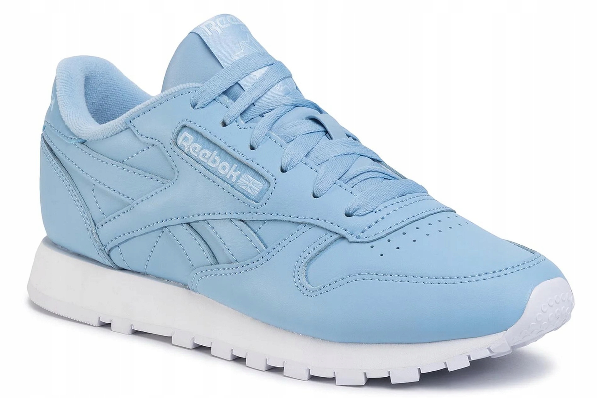 Buty Damskie Reebok Classic Leather CL Lthr sneakersy skórzane Blue 37