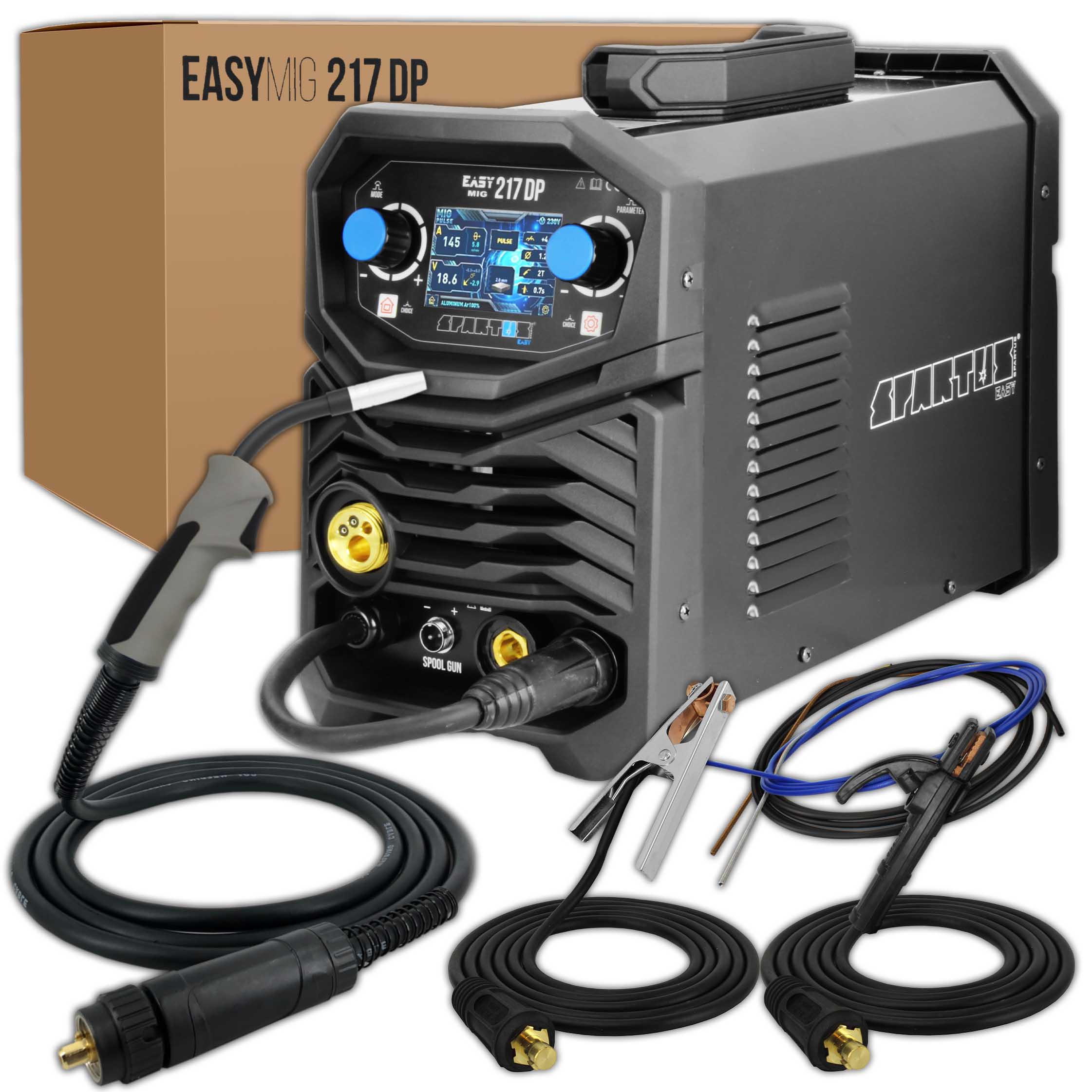 Spartus EasyMIG 217 Dual Pulse Invertorová svářečka migomat s synergií