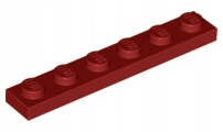 

Lego 3666 Płytka 1x6 czerwona ciemna Nowa (1g)