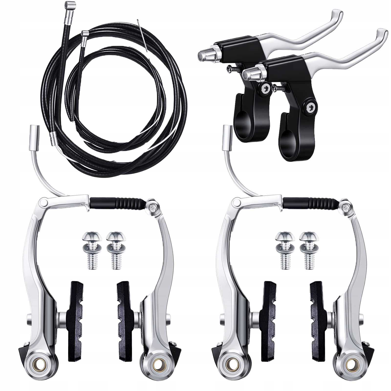 ALUMINUM brakes front rear Brake V-brake +inki +blocks +levers