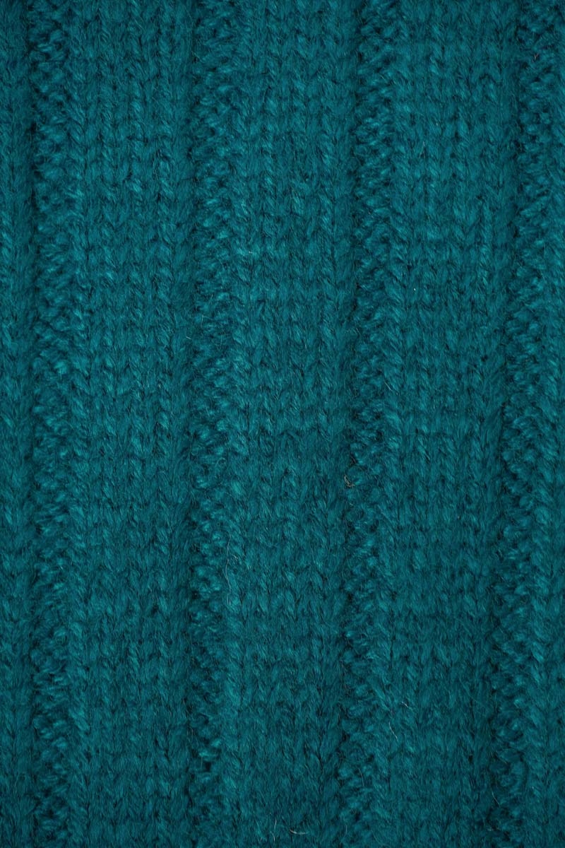 H&M Modny Kobiecy Morski Prążkowany Pudełkowy Sweter Oversize M 38 Rozmiar 38