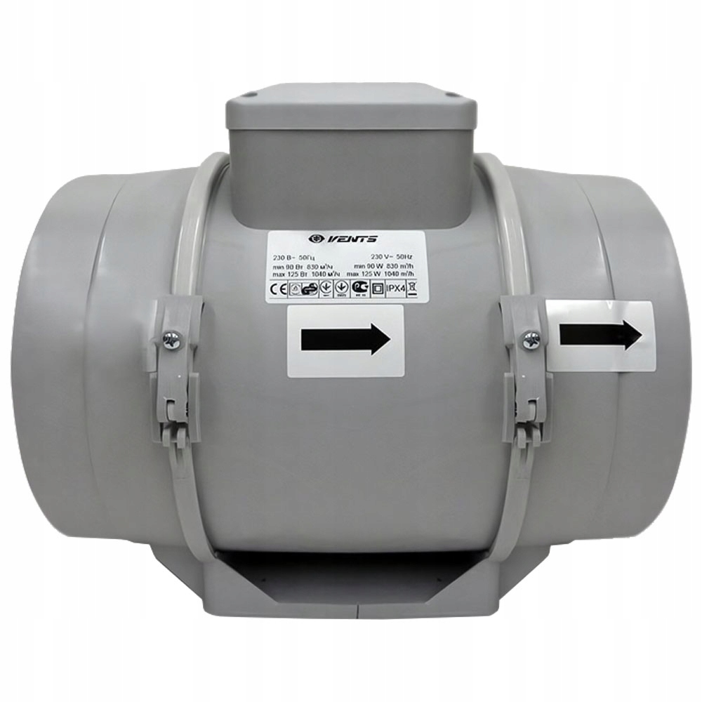 Jednofázový dvourychlostní kanálový ventilátor Tt Pro 150 mm 565 m3/h