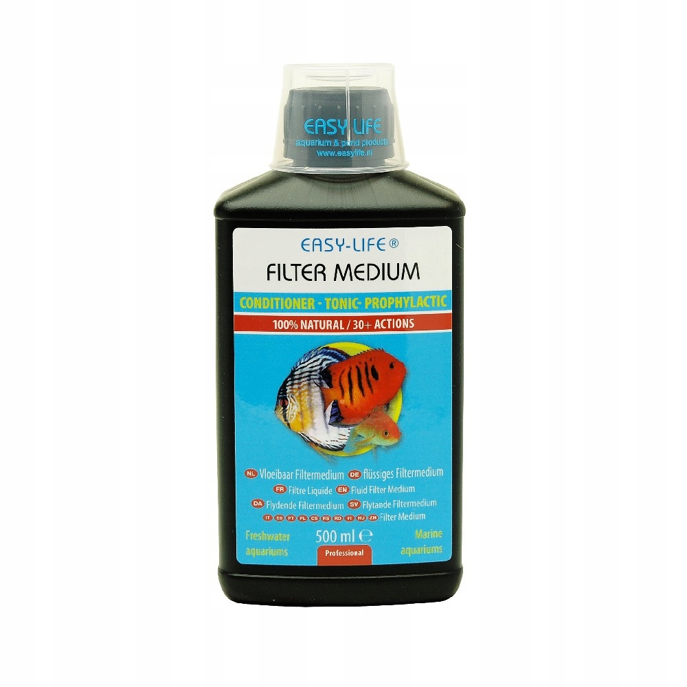 Čistič Vody V Akváriu Bez Chemikálií, Čistí, Stabilizuje Přirozený Objem 500 ML