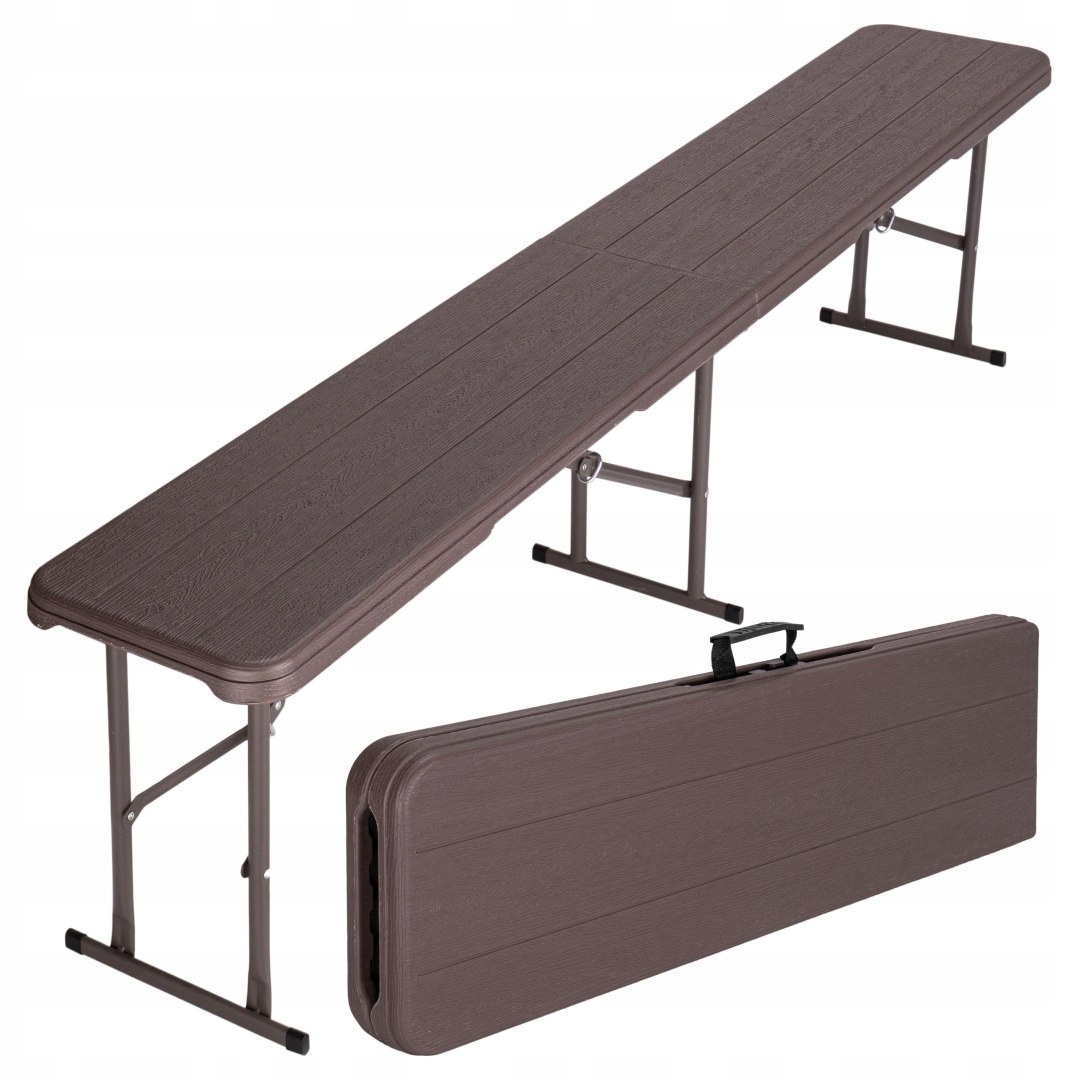 Skládací cateringová lavička Woodland hnědá 183 cm