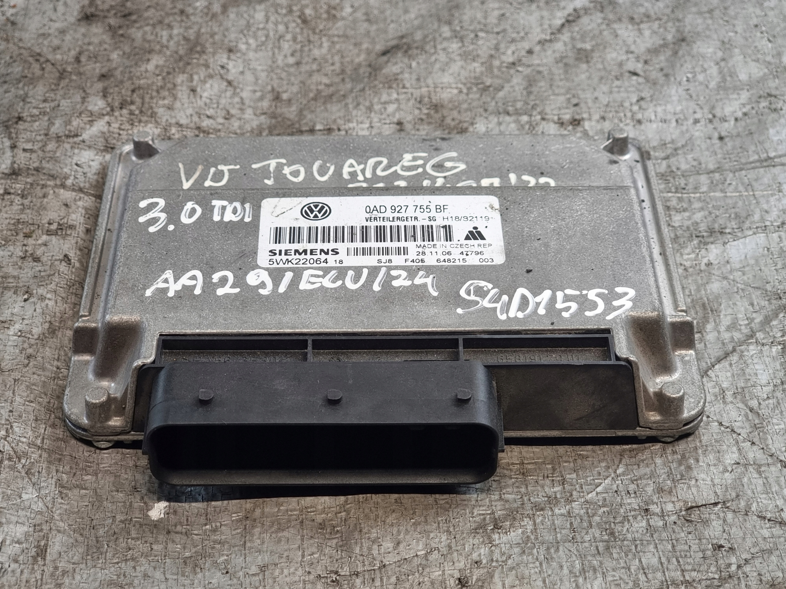 Centralina cambio ingranaggi OE 0AD927755BF VW TOUAREG e 3.0 TDI