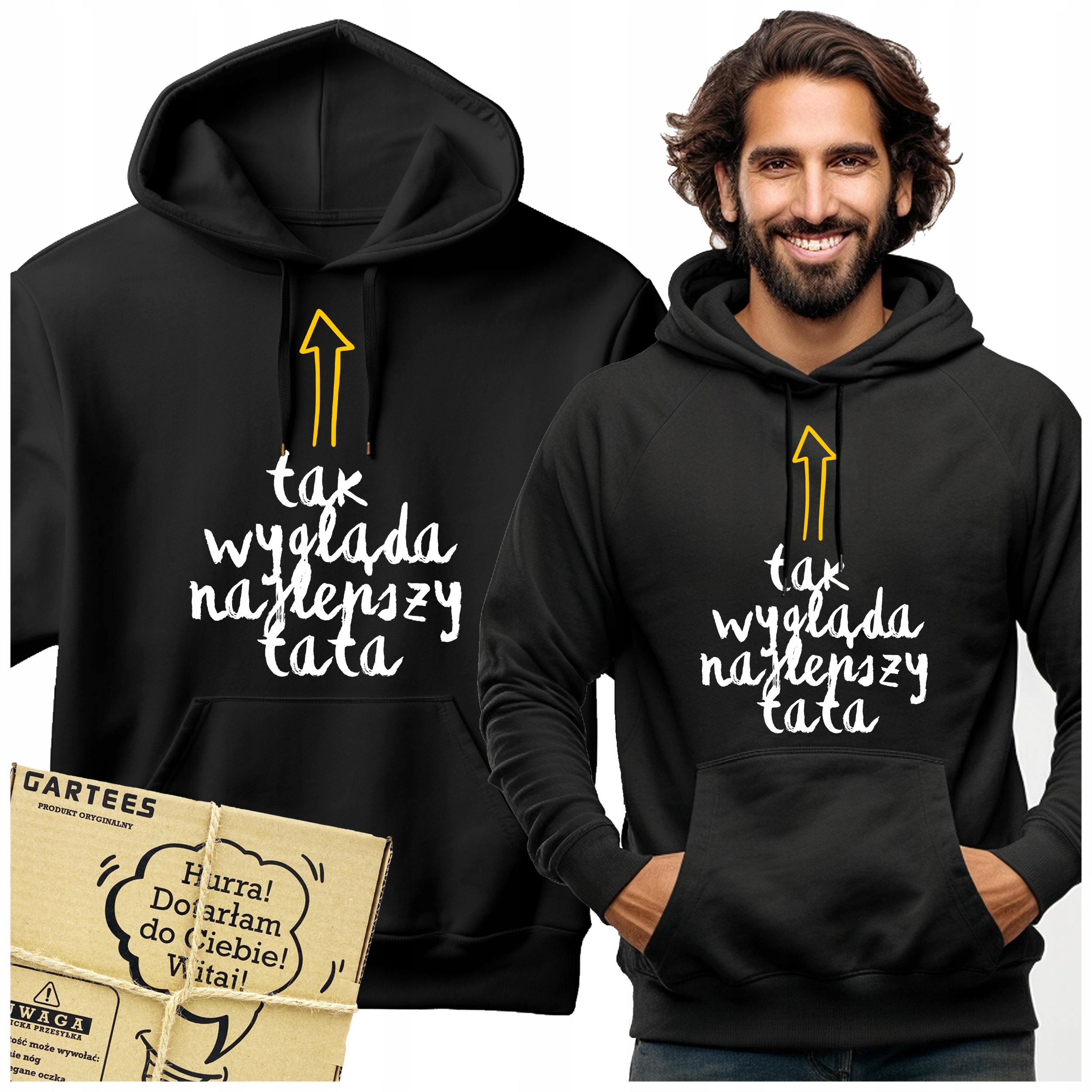 Pánská Mikina Kapuce S Potiskem Vypadá Jako Nejlepší Táta Dárek Ke Dni Otců