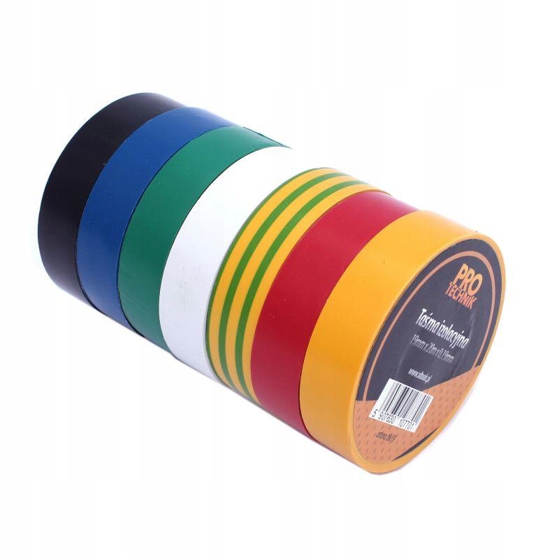 

Taśma Izolacyjna Pro-technik 19MM X 20M MIX Kolor