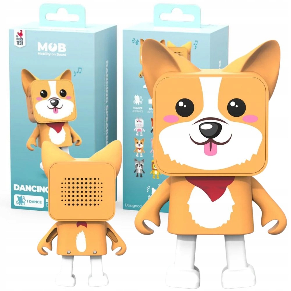 Přenosný tančící reproduktor Mob – pejsek Corgi Bluetooth Usb-c