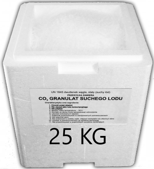

Suchy Lód 16 MM 25 Kg Opakowanie Thermobox