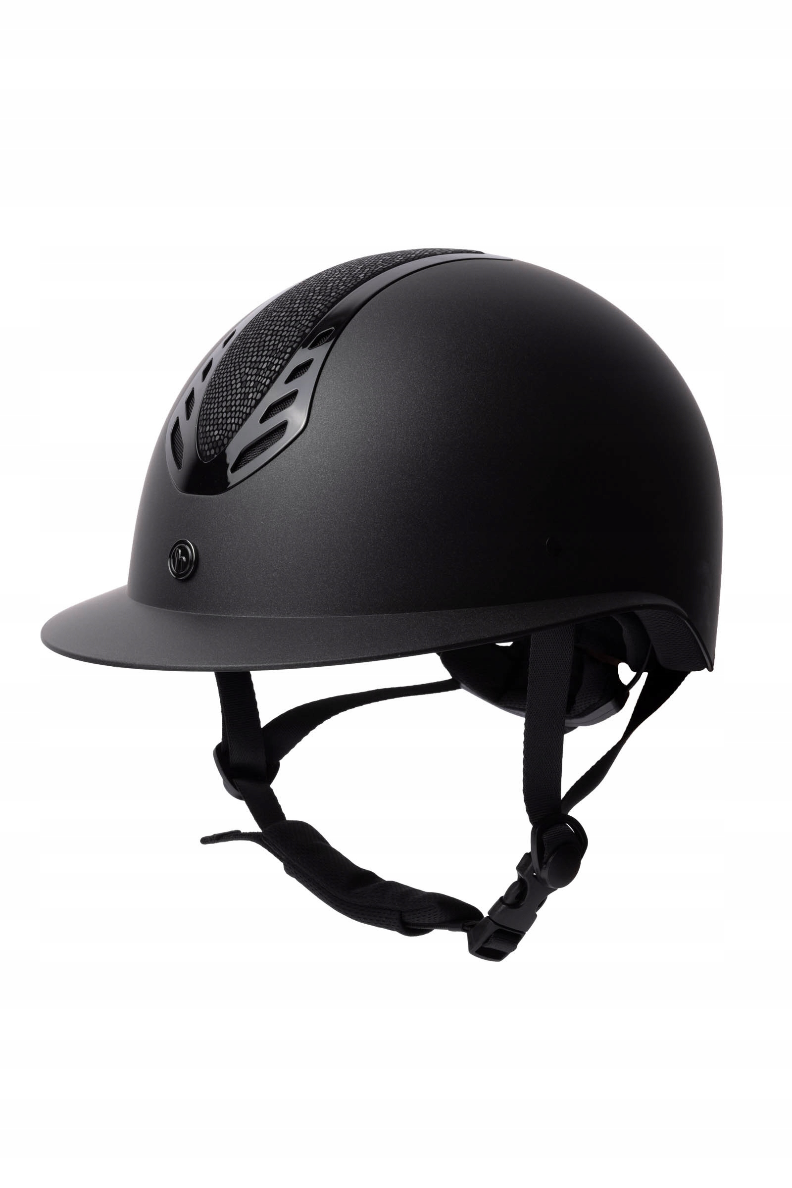 Kask jeździecki Cadence Horze 55-57 cm M czarny Black Snake