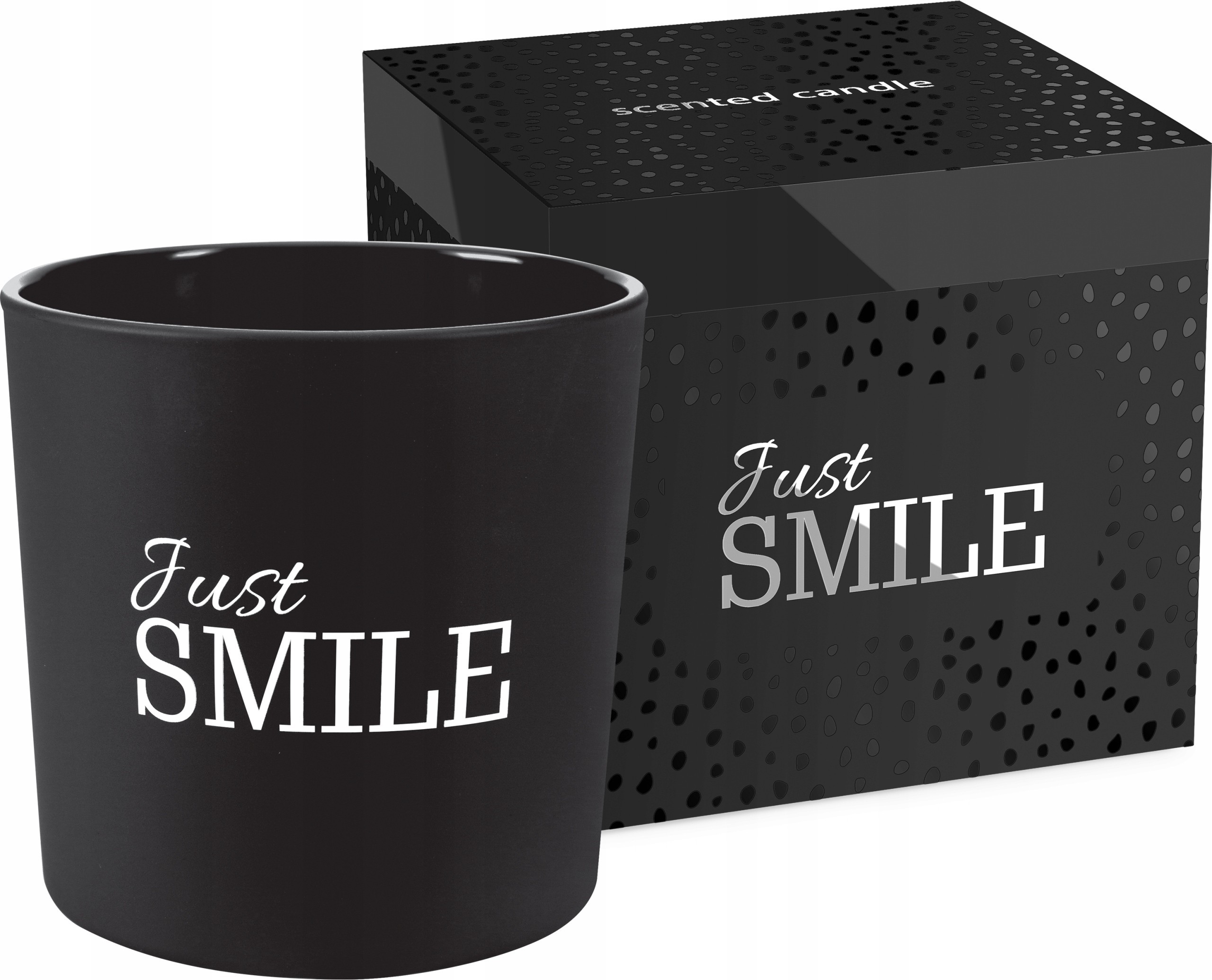 

Matowa Świeczka zapachowa Bispol 40H Just Smile