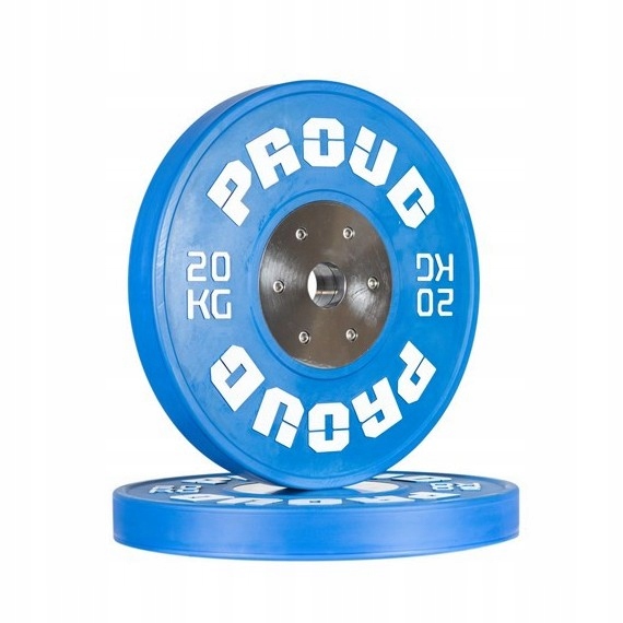 20KG OBCIĄŻENIE OLIMPIJSKIE BUMPER KOLOROWE PROUD