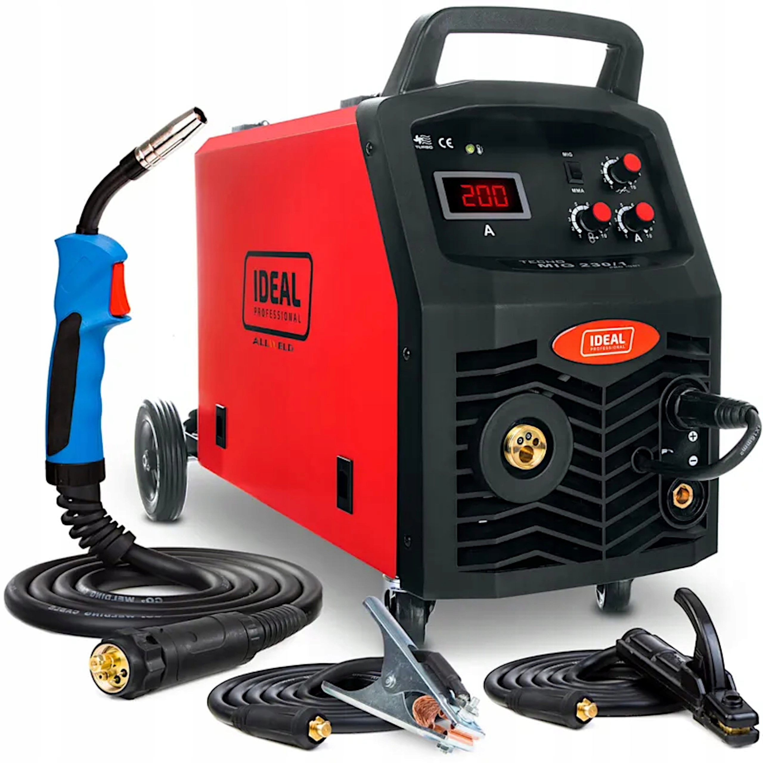 Poloautomatický Svařovací Stroj Ideal Tecno Mig 230/1 Pro 30-230A 230V Igbt Invertor