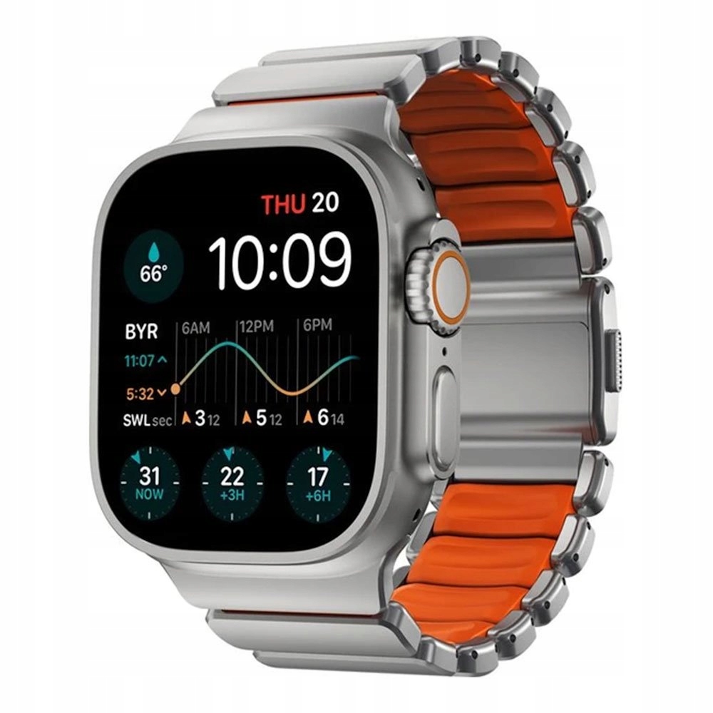 Nomad remienok Stratos pre Apple Watch 44-49mm Ultra Orange/Natural…