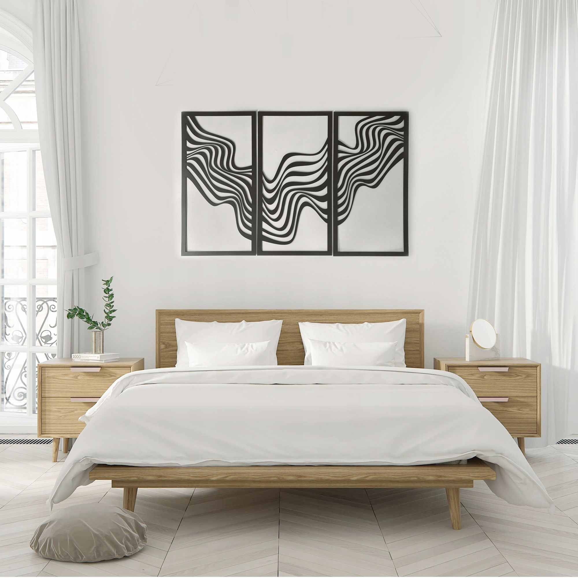 Dekoracja na Ścinę, Panele Ażurowe, Tryptyk, WIATR Producent Missing Decor