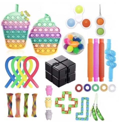 

Zestaw Zabawek Antystresowych Fidget Toys Pop it Y