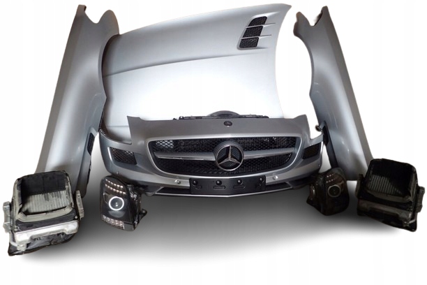 MERCEDES BENZ A197 SLS ROADSTER PRZÓD MASKA ZDERZAK LAMPY BŁOTNIKI