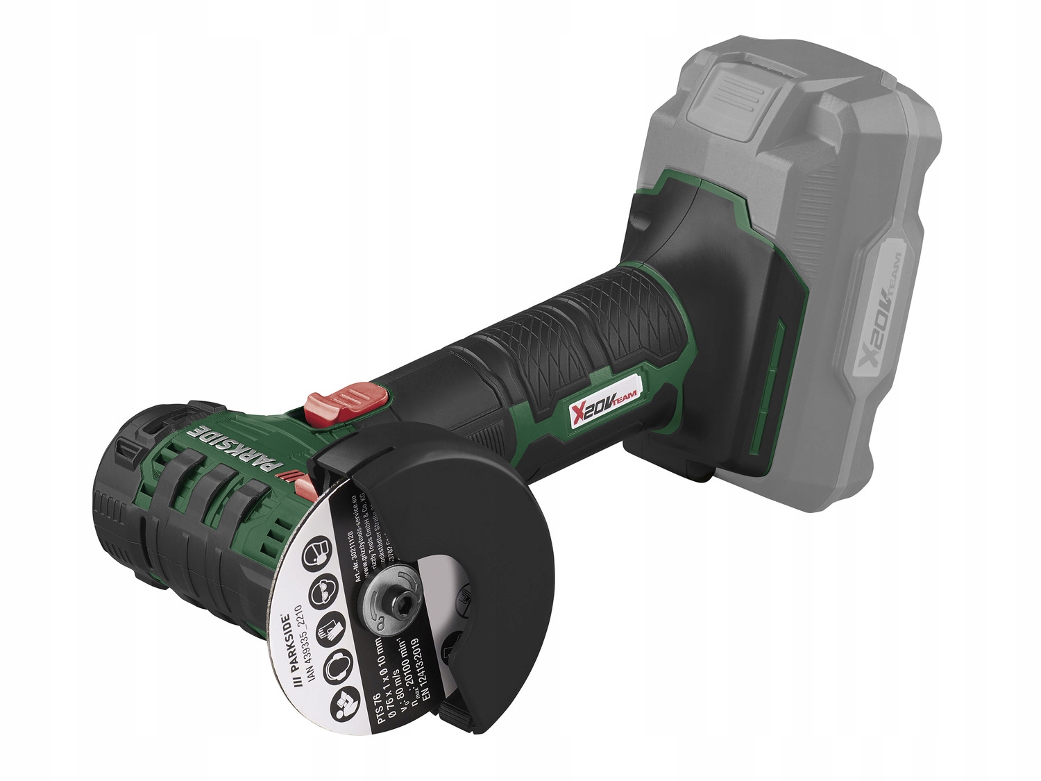 Parkside Akkumulátoros sarokcsiszoló Ø76mm 20V BŐRÖND TÁRCSA EAN (GTIN) 4055334919708