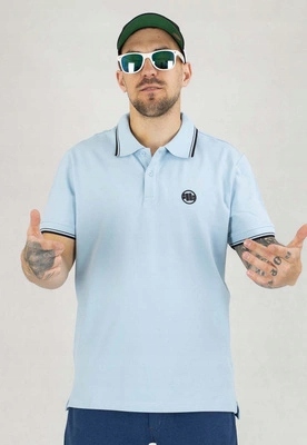 Polokošile Pit Bull Regular Pique Stripes světle modrá