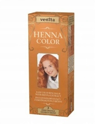 

Henna Venita Ziołowy Balsam- 3 Ognisty Oranż