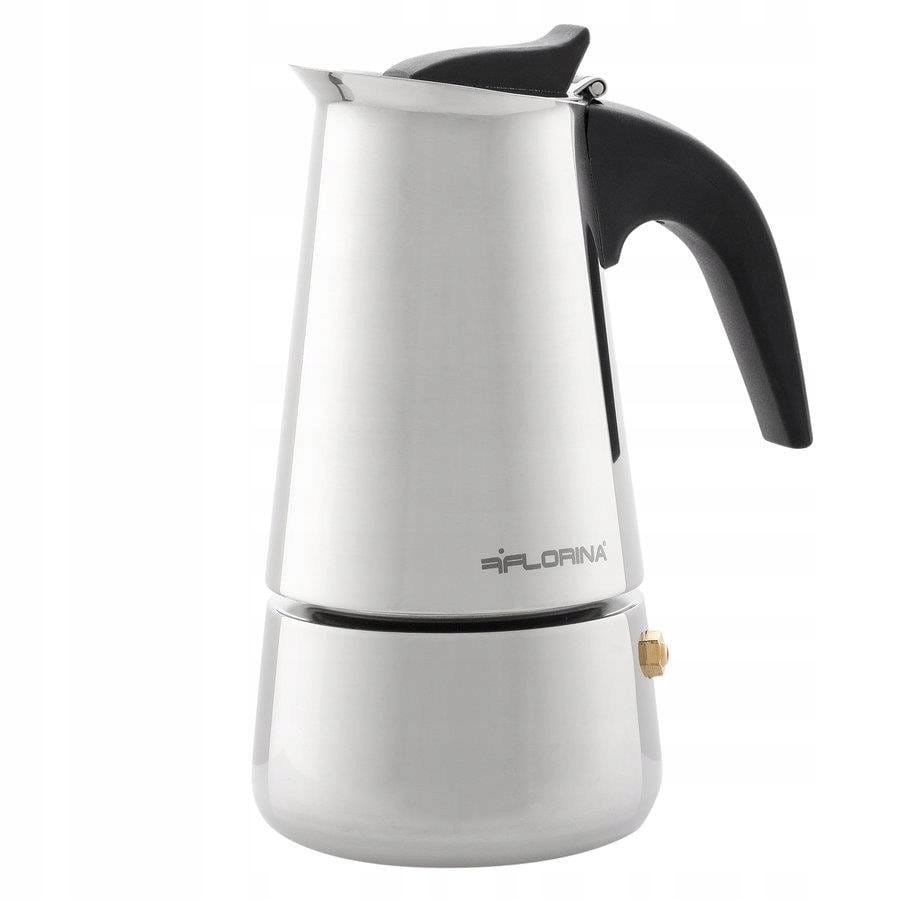 KAWIARKA DO ESPRESSO LUNGO 4 FILIŻANKI STAL INDUKCJA FLORINA