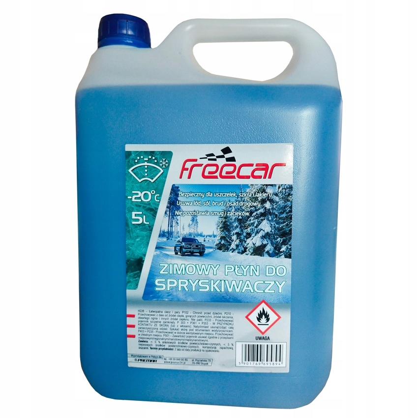 

Płyn do spryskiwaczy Freecar zimowy -20C 5 litrów