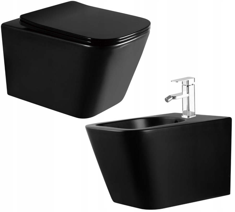 

Mexen Teo Miska Wc Rimless Deska Bidet Czarny Mat