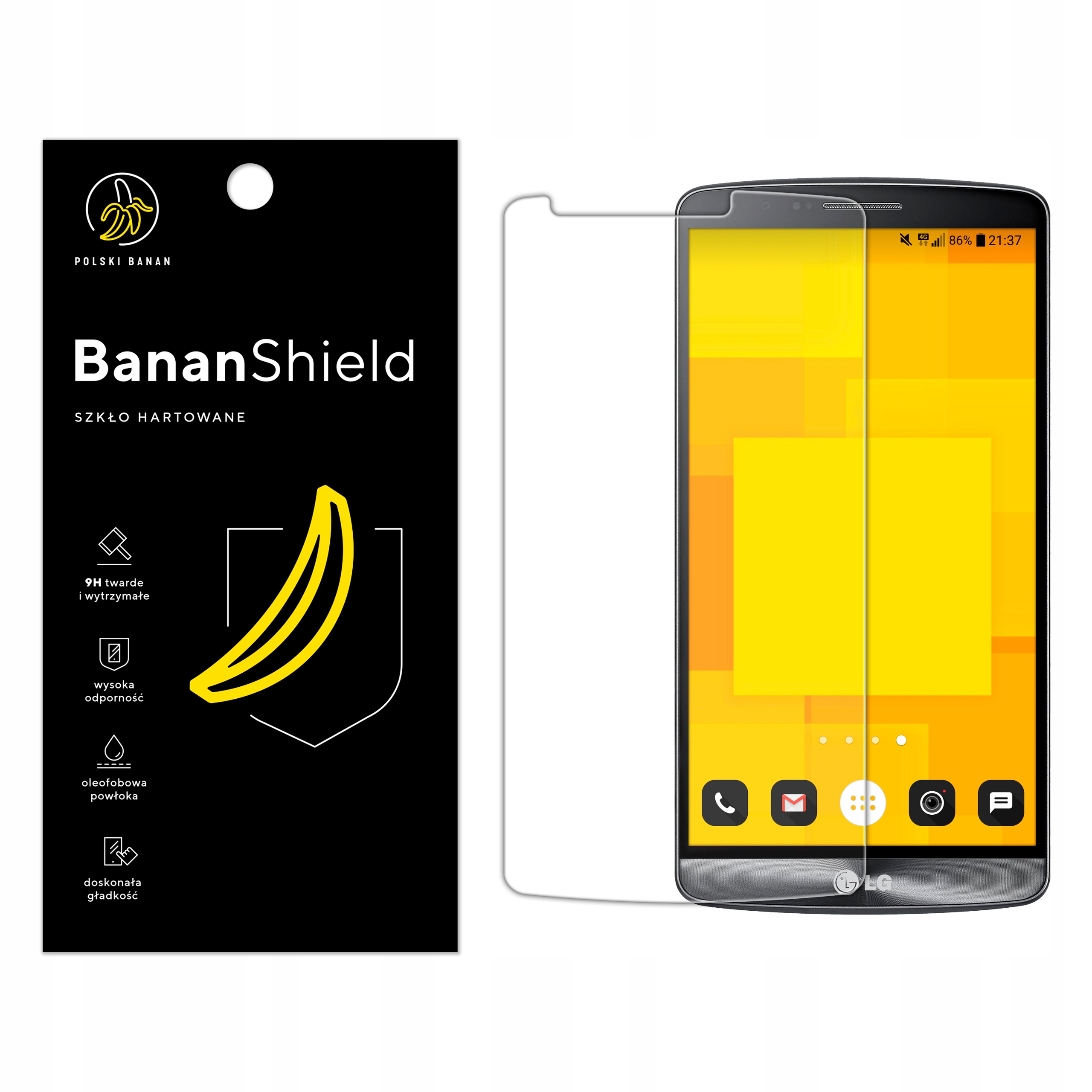 

Szkło Hartowane Polski Banan 9H do Lg G3