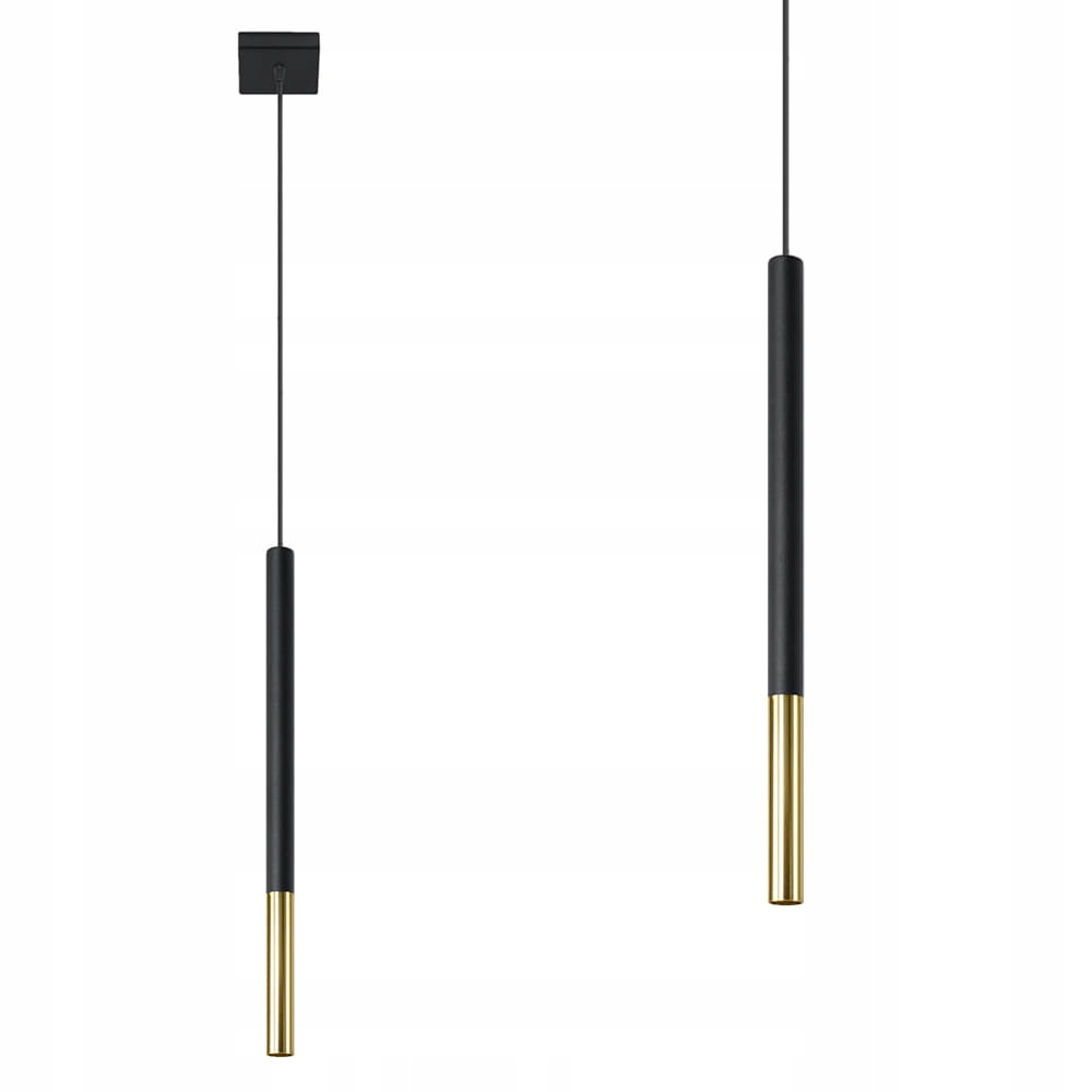 Sollux Závěsná lampa Mozaica s černo-zlatým stínítkem, nad stůl,