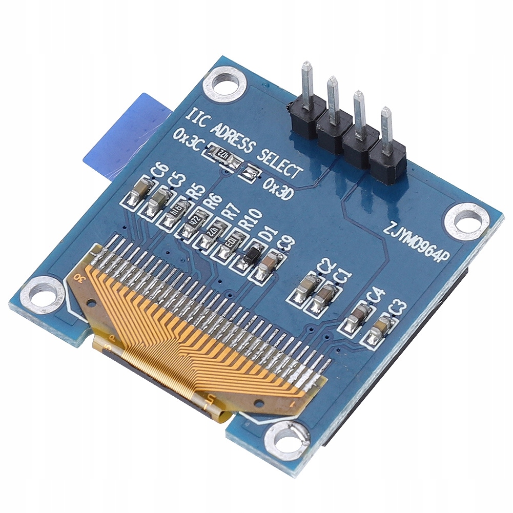 Wyświetlacz OLED 0.96 cala 128x64 Moduł LCD do 51 Series MSP430 STM32