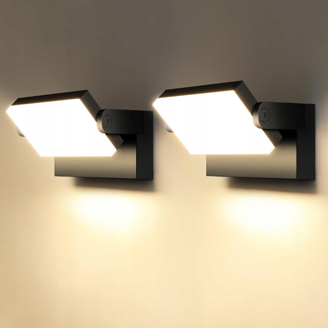 Led nástenné lampy 2ks 40W IP65 3000K otočné vonkajšie Kingwei