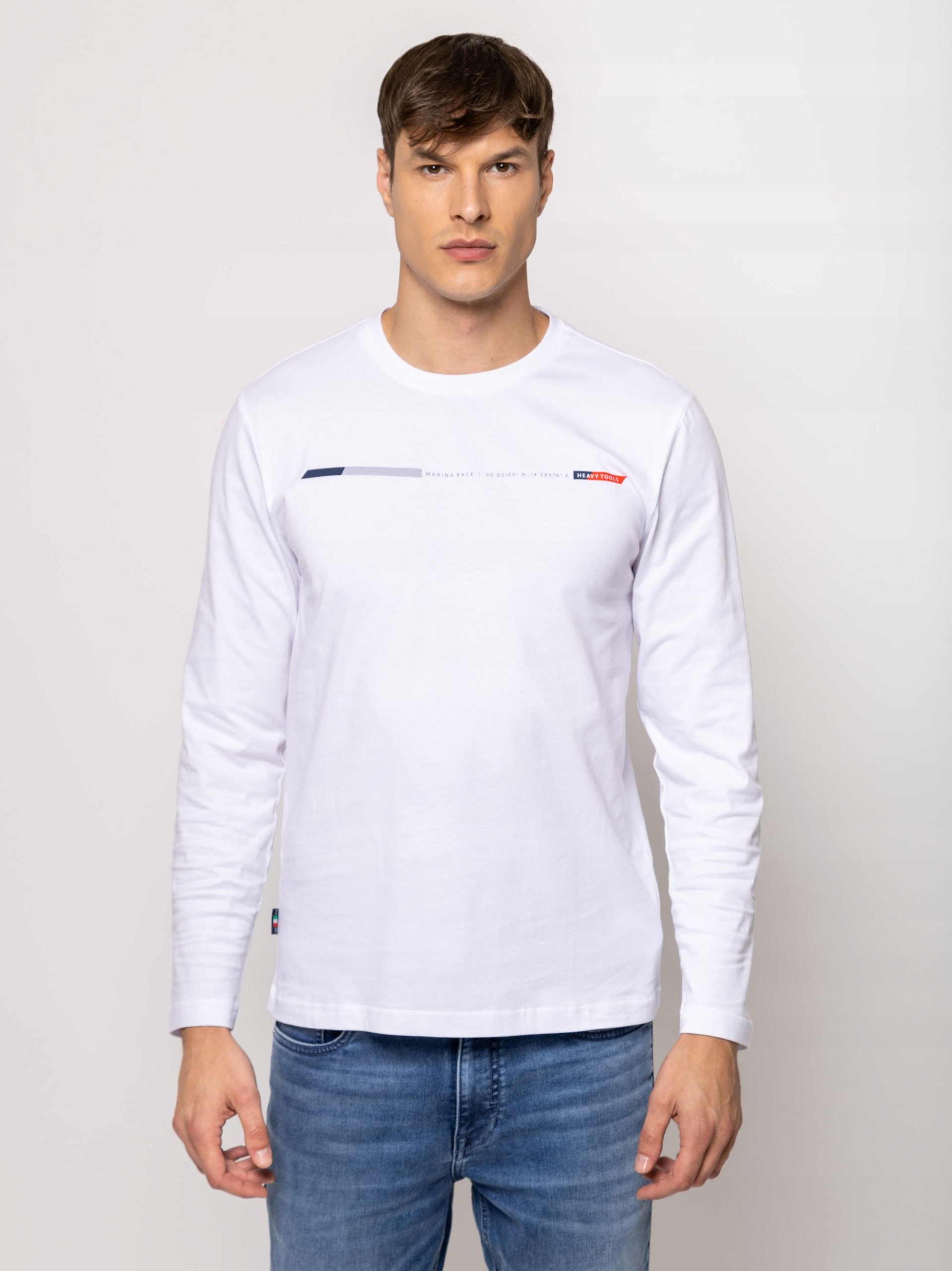 Tričko s dlouhým Mikina Heavy Tools Choice, bílá, velikost vel. M