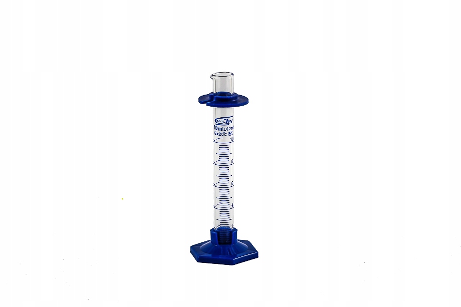 

Cylinder miarowy szklany 10 ml stopa Pp