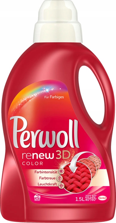 

Perwoll Renew 3D Color Żel do Prania Kolor 1,5l De