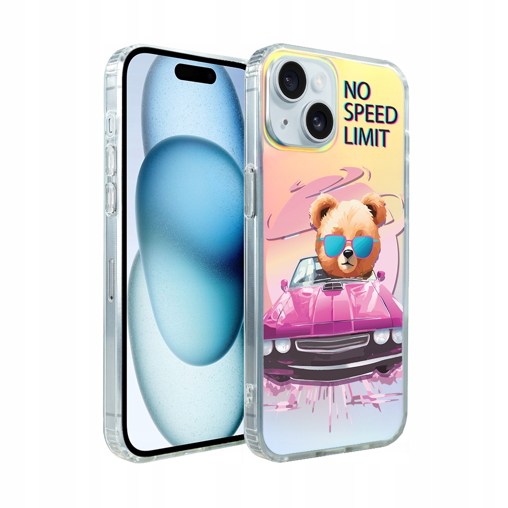 Pouzdro pro iPhone 15 Ibizu s MagSafe, měnící barvu, růžové auto