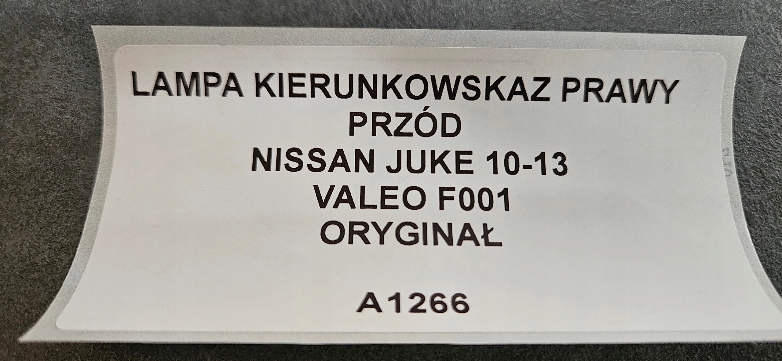 light indicator right front NISSAN JUKE 10-13 original VALEO F001