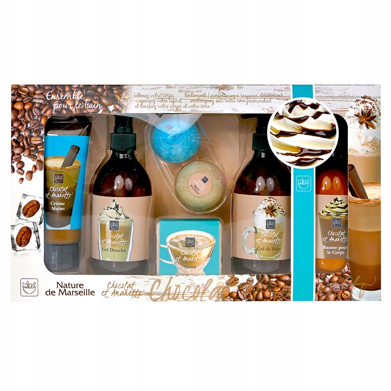 

NdeM Duży Zestaw 7cz Do Ciała Kawa/czeko/amaretto